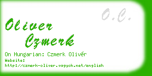 oliver czmerk business card